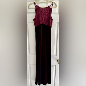 My Michelle Red Velvet Halter Dress - Minor Flaw